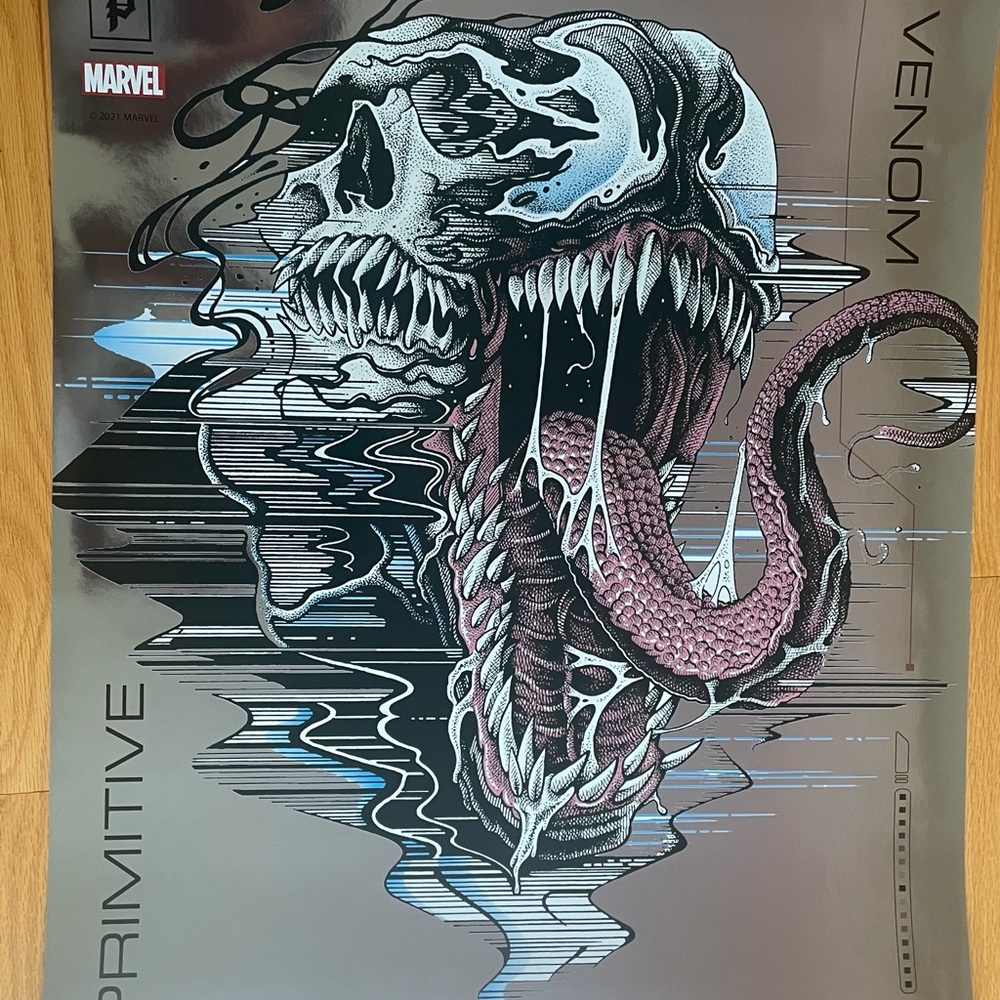Primitive x Marvel Venom Chrome Foil Poster 24x36
